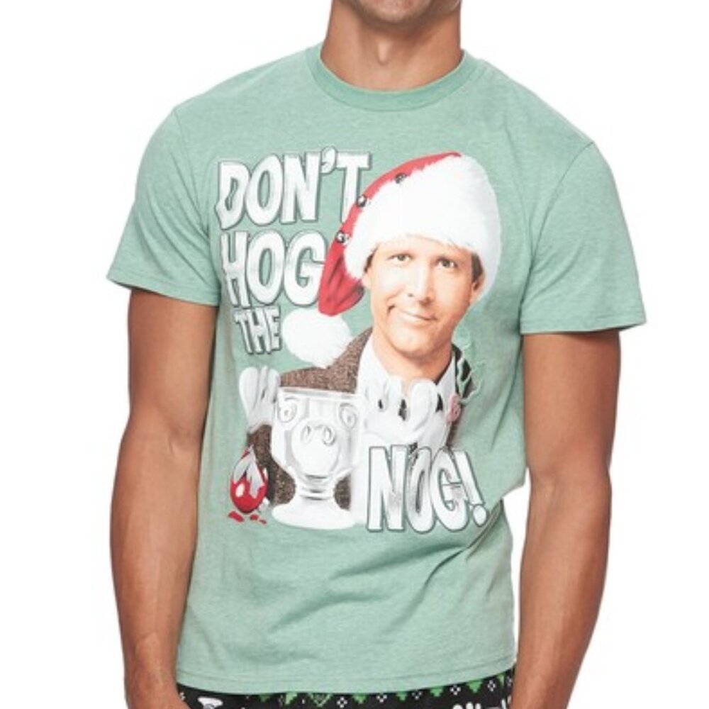 New! National Lampoon's Christmas Vacation Movie T-Shirt Don't Hog the Nog!